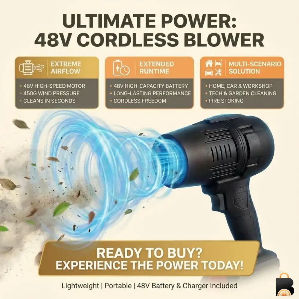 Bharatrad™ Cordless Car & Home Air Blower (20000 RPM)