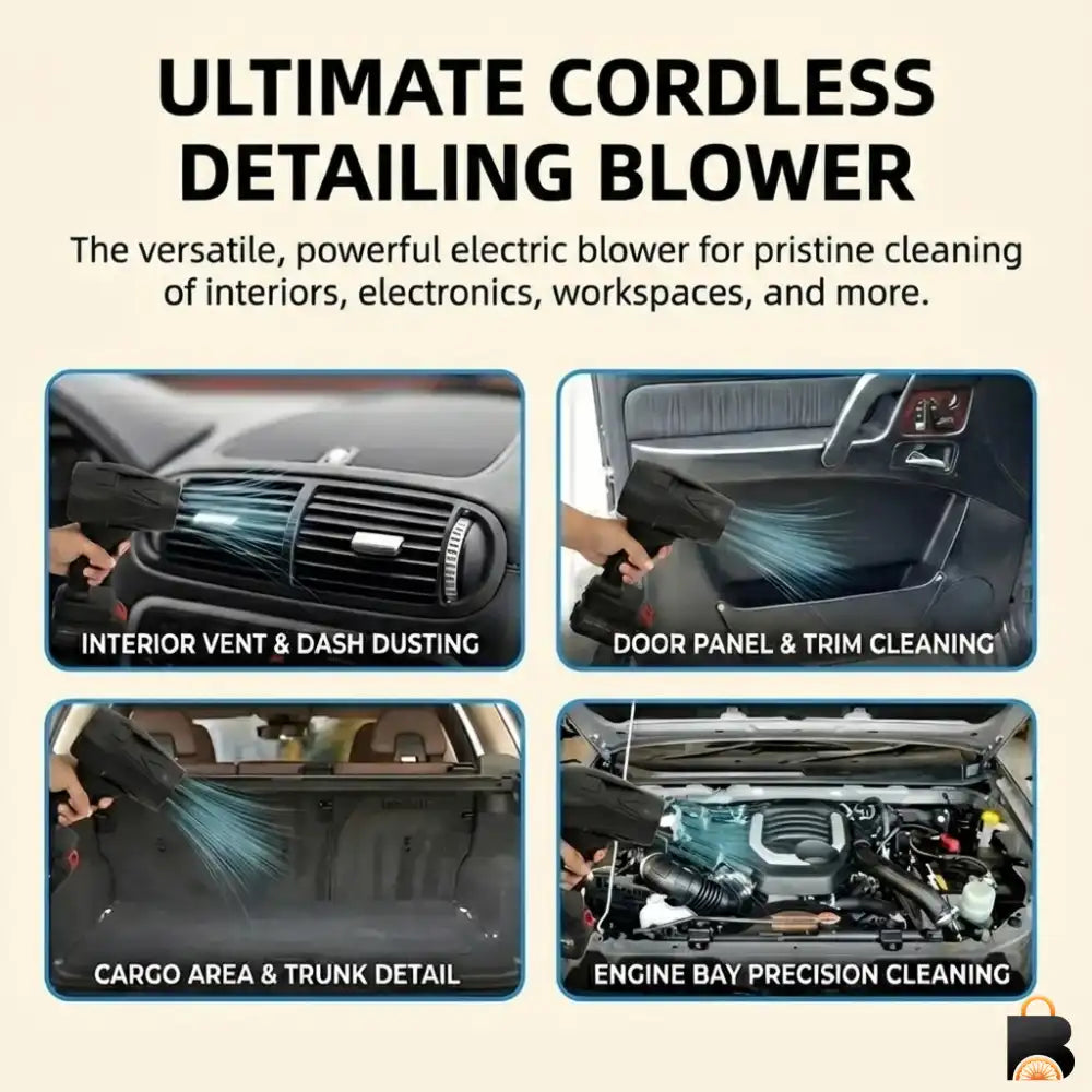 Bharatrad™ Cordless Car & Home Air Blower (20000 RPM)